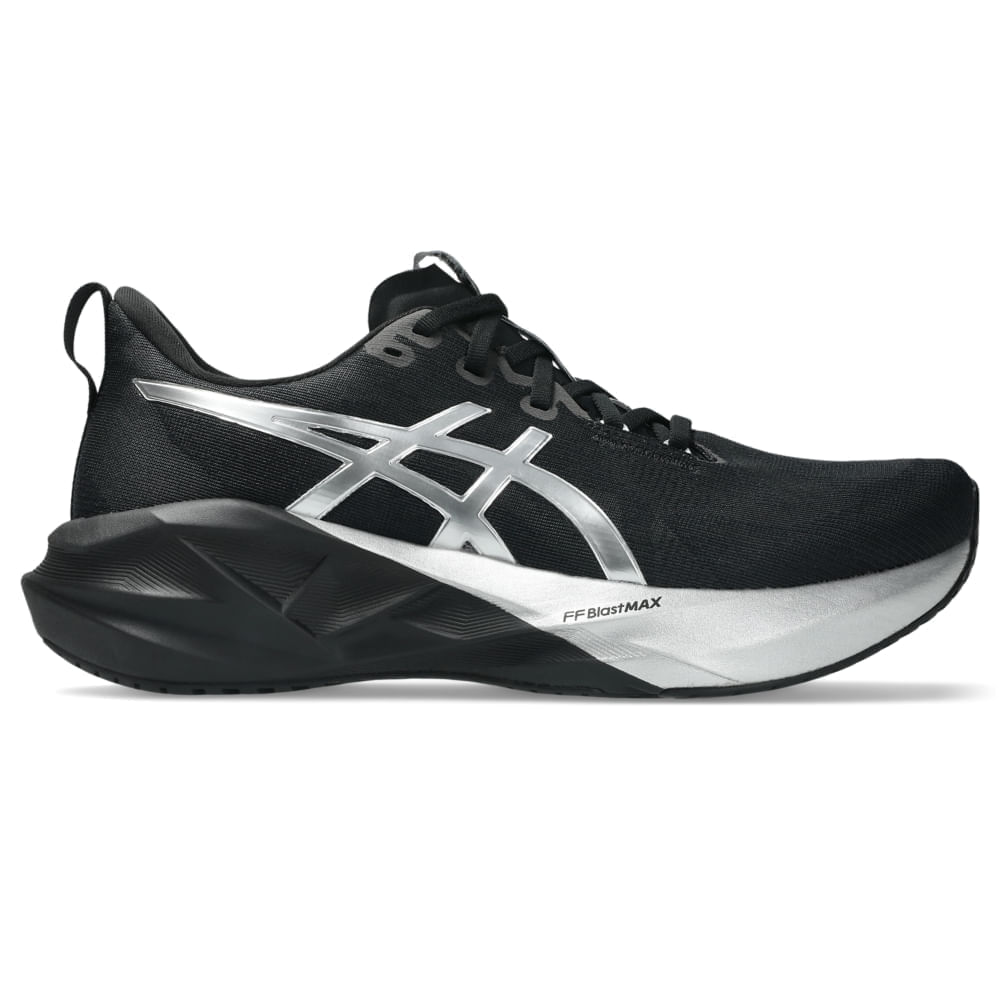 Tênis ASICS Novablast 5 Platinum - Masculino - Prata/Preto